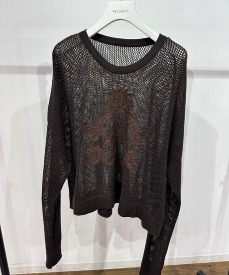 【PRIORITY 26AW】 P67003KR 刺繍メッシュ PO