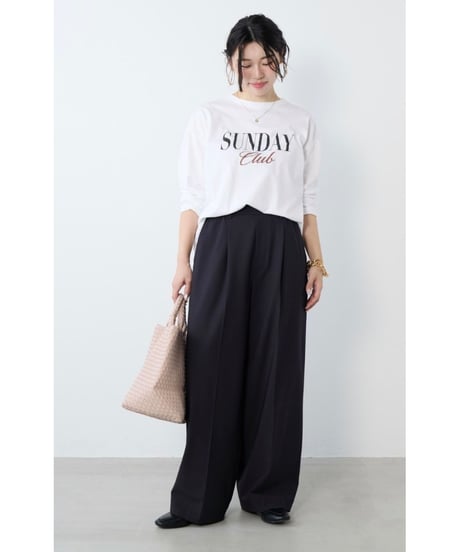 【MICA&DEAL】 0126103013 ドライタッチワンタックパンツ