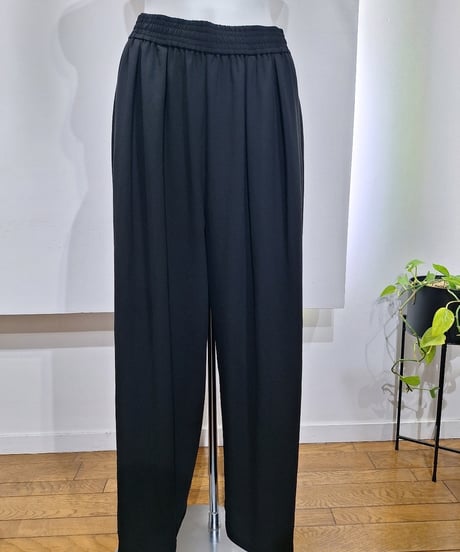 【cafune】625620 mat stretch georgette easy pants