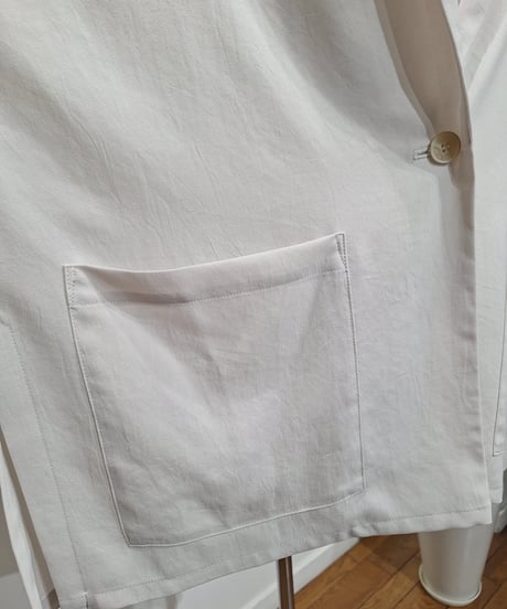 【cafune】625405 mat stretch georgette half sleeve jacket