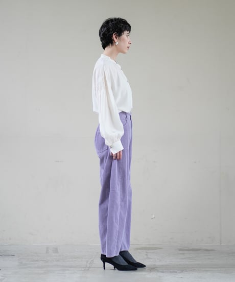 【Lallia Mu 26AW】  2613761 コーデュロイカーブパンツ