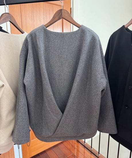 【siro de la bonte 26AW】R643324 light melton back tuck jacket