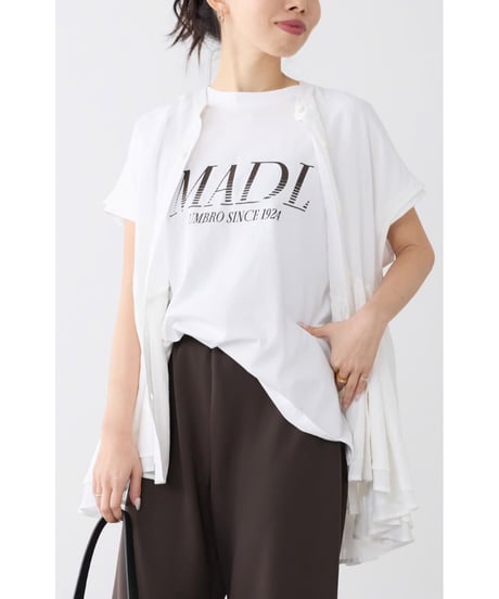 【UMBRO×MICA&DEAL】 0126309106 "MADL"ロゴプリントT-shirt