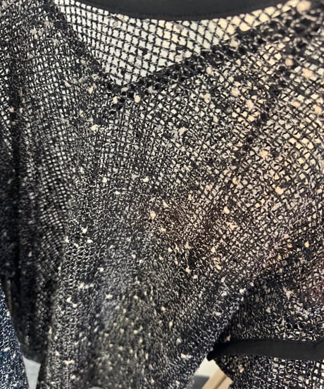 【cafune】535939 mesh tweed 2way pullover