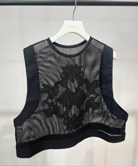 【PRIORITY 26SS】  P62001KRアイレットレースメッシュタンク