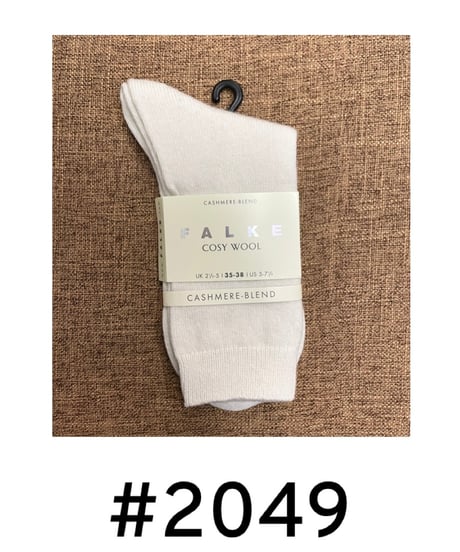 【FALKE ファルケ 】 #47548 ショート丈 カシミヤブレンド ウール ソックス “COSY WOOL”