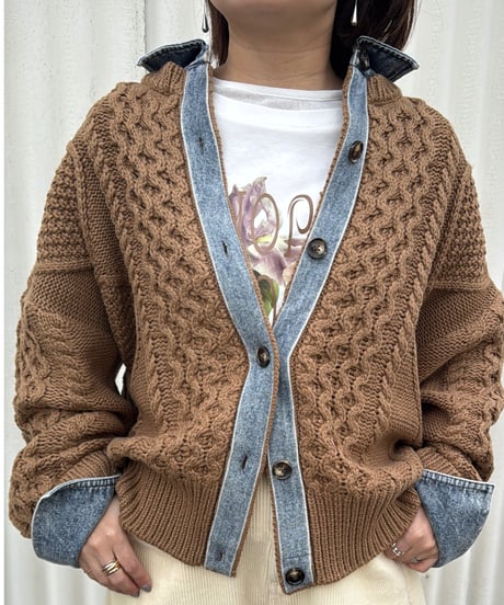 【ruxe 26AW】  2633413 ドッキングカウチンニット