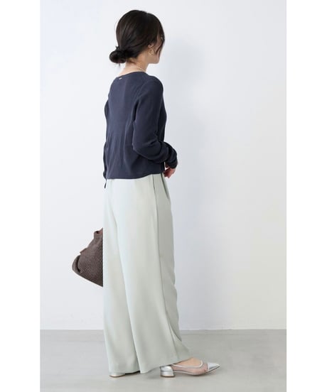 【MICA&DEAL】 0126103012 シルキーストレートワイドパンツ