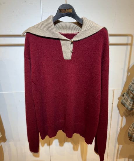 【Lallia Mu 26AW】2614444 セーラーカラーニット