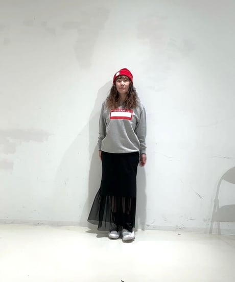 【sfide】 1262016 "HELLO, I AM"のロゴスウェット