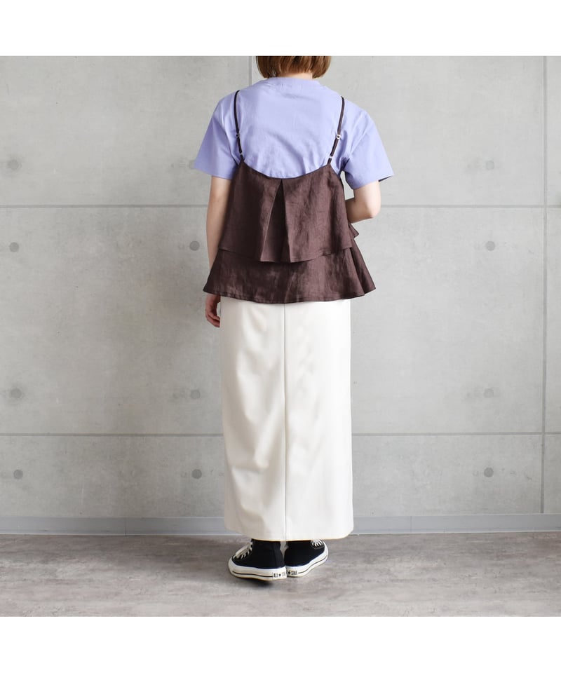 AUG】 862125 リネン ティアードキャミブラウス | selectshopB5