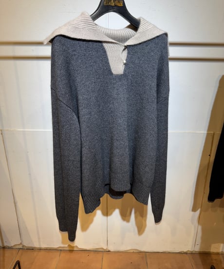 【Lallia Mu 26AW】2614444 セーラーカラーニット