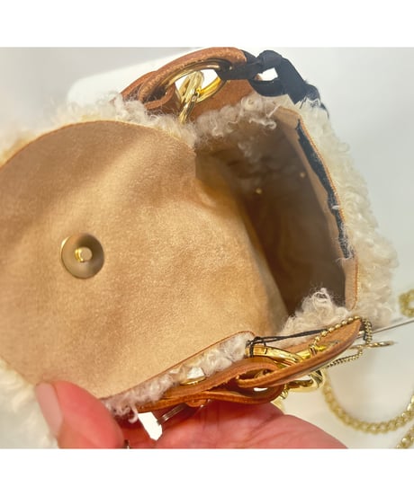 【LAURA DI MAGGIO】boa chain shoulder bag