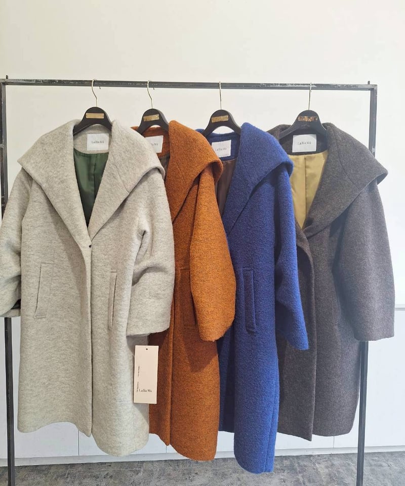 Lallia Mu 26AW】2614170 ビッグカラースライバーコート | select