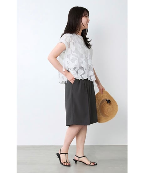 【MICA&DEAL】 0126203189 2タックハーフパンツ