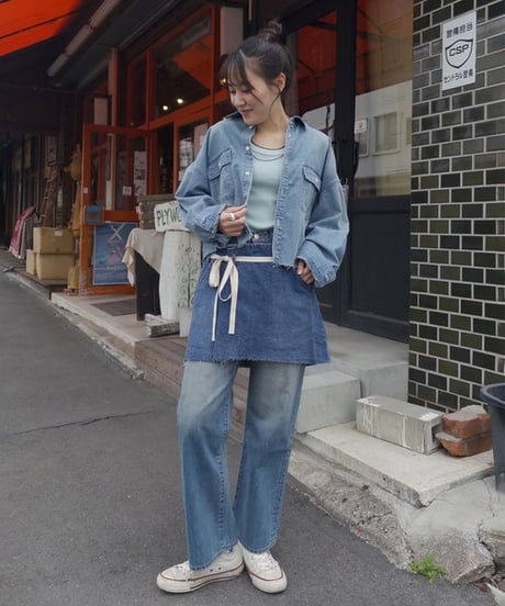 【Johnbull】 JL261C06 ピグメント針抜きタンクトップ