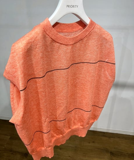【PRIORITY】  P62004KR シアーフレンチボーダーニット