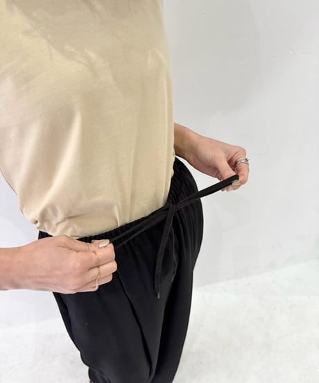 【cafune】525616 slub polyester volume pants