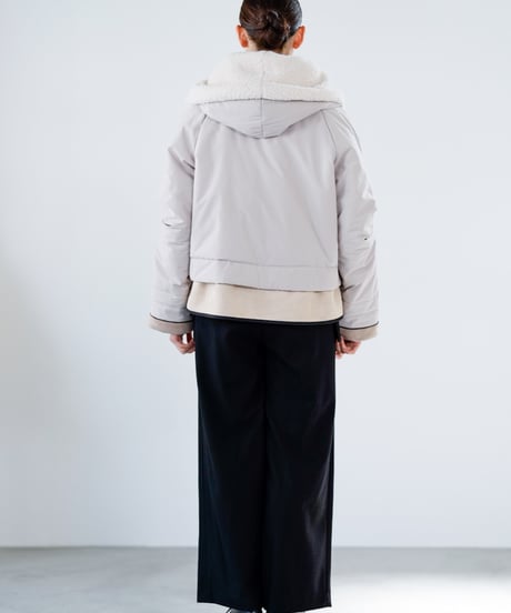 【Lallia Mu 26AW】2614175 スエードドッキングボアコート