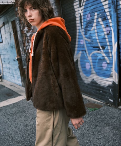 【LE MÉLANGE 26AW】8641103 フレンチテリージップアップパーカー