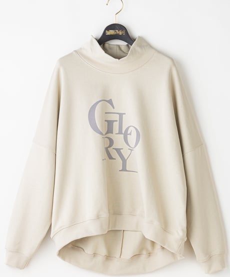 33【Lallia Mu 26AW】2614501 スタンドネックロゴプルオーバー