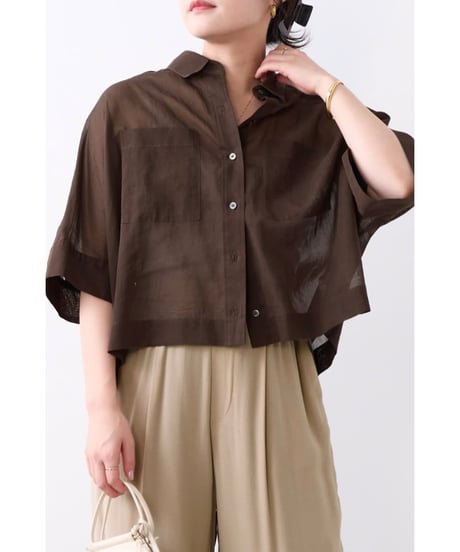 【MICA&DEAL】 0126201141 シアーショートテントシャツ