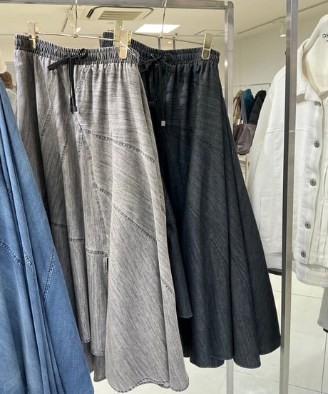 【ayane 26AW】  数量限定　856712　ダンガリー変形切り替えスカート