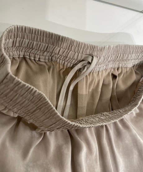 【cafune】535623 silk touch polyester wide easy pants