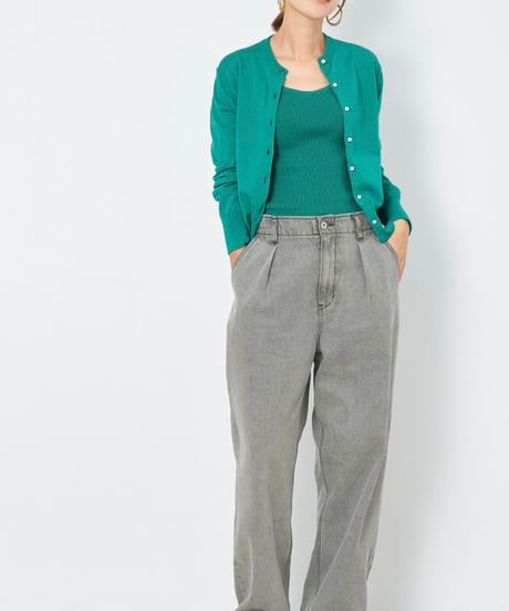 【MICA&DEAL】0125103023ハイウエストデニムパンツ