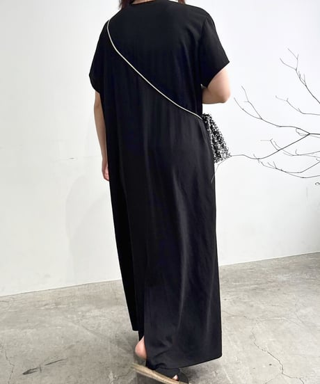 【cafune】525101 mat stretch georgette relax onepiece