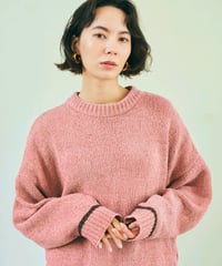 【ruxe 26AW】2634421 アンダーラインモールニット