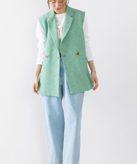 【MICA&DEAL】0125103023ハイウエストデニムパンツ