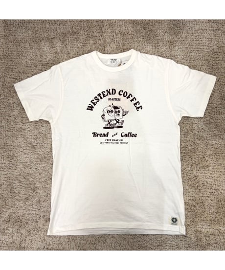【free rage】 226AC817A WESTEND COFFEE ROASTERS Tシャツ(Bread and Coffee)