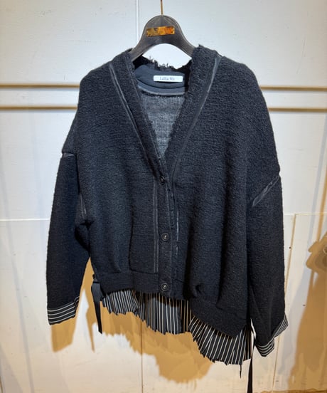39【Lallia Mu 26AW】2614514 スライバーニットカーディガン