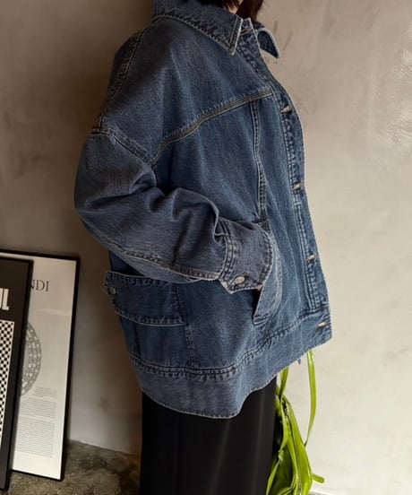 【cafune】515406 over size denim jacket