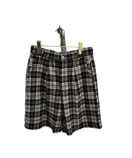 【ayane 26AW】  856715　チェック柄ハーフパンツ