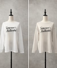 【siro de la bonte】R643210 sheer georgette  sheer L/S Tshirt