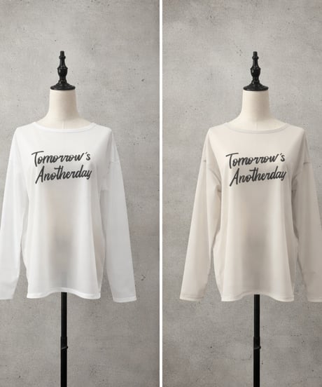 【siro de la bonte 26AW】R643210 sheer georgette  sheer L/S Tshirt