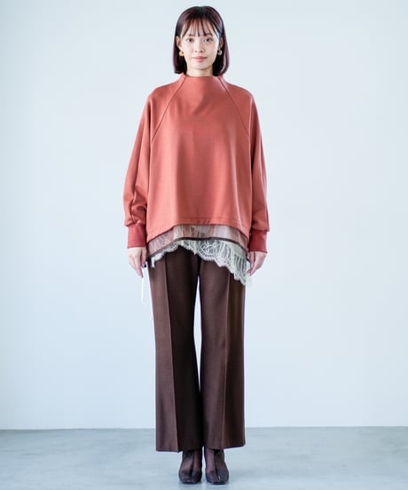 【Lallia Mu 26AW】2614510 ソフトサーモフレアプルオーバー