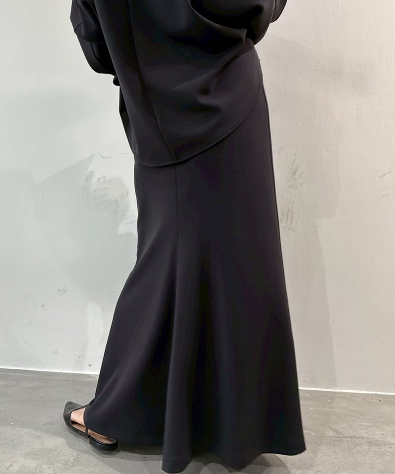 cafune】535631 double knit back flare skirt | s