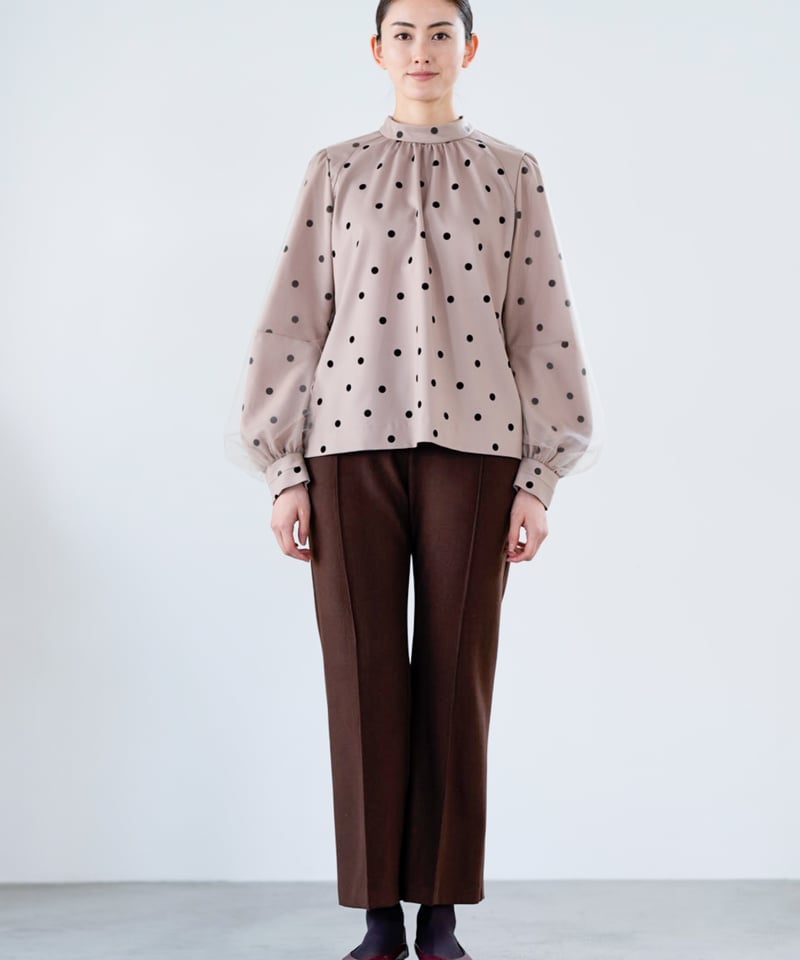Lallia Mu】2514615 チュールスリーブドットブラウス | selectshopB5