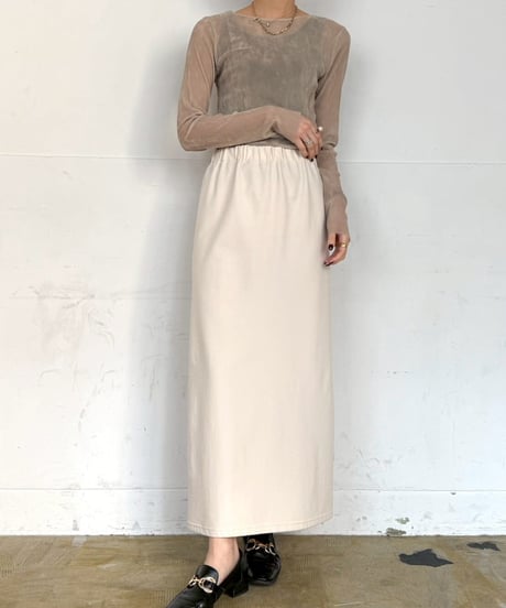 【cafune】545610 warm pique stretch tight skirt