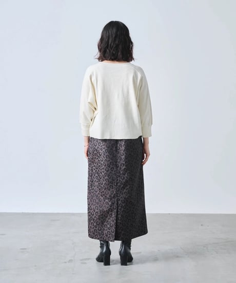 【kha:KI】MIL25FCS3467 HONEYCOMB 8th SLEEVE TOP