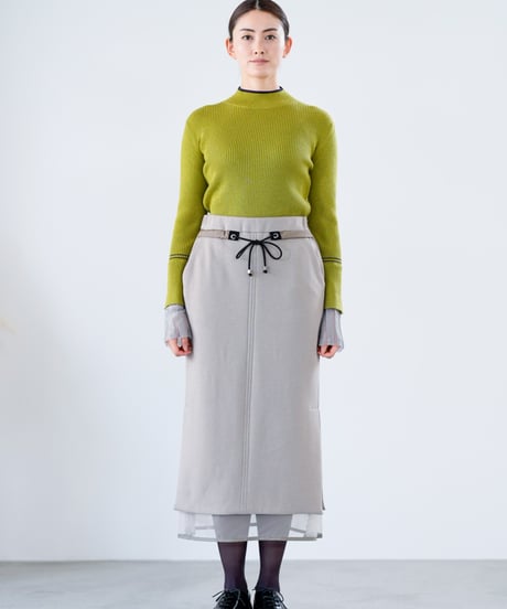 【Lallia Mu 26AW】2614855　ジャージースカート