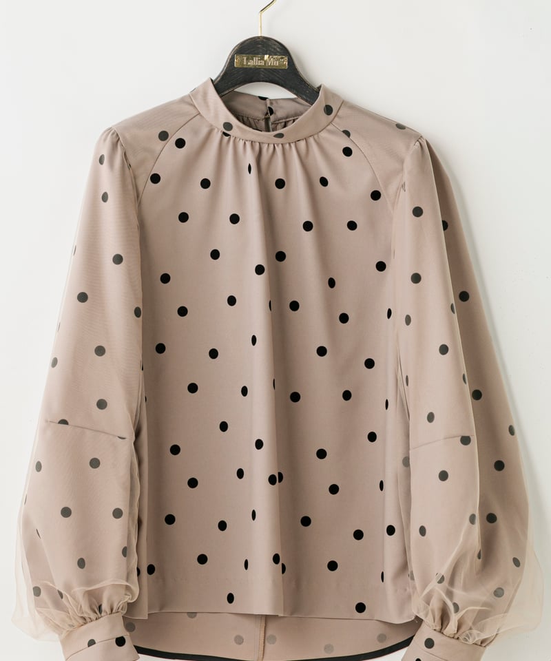 Lallia Mu】2514615 チュールスリーブドットブラウス | selectshopB5