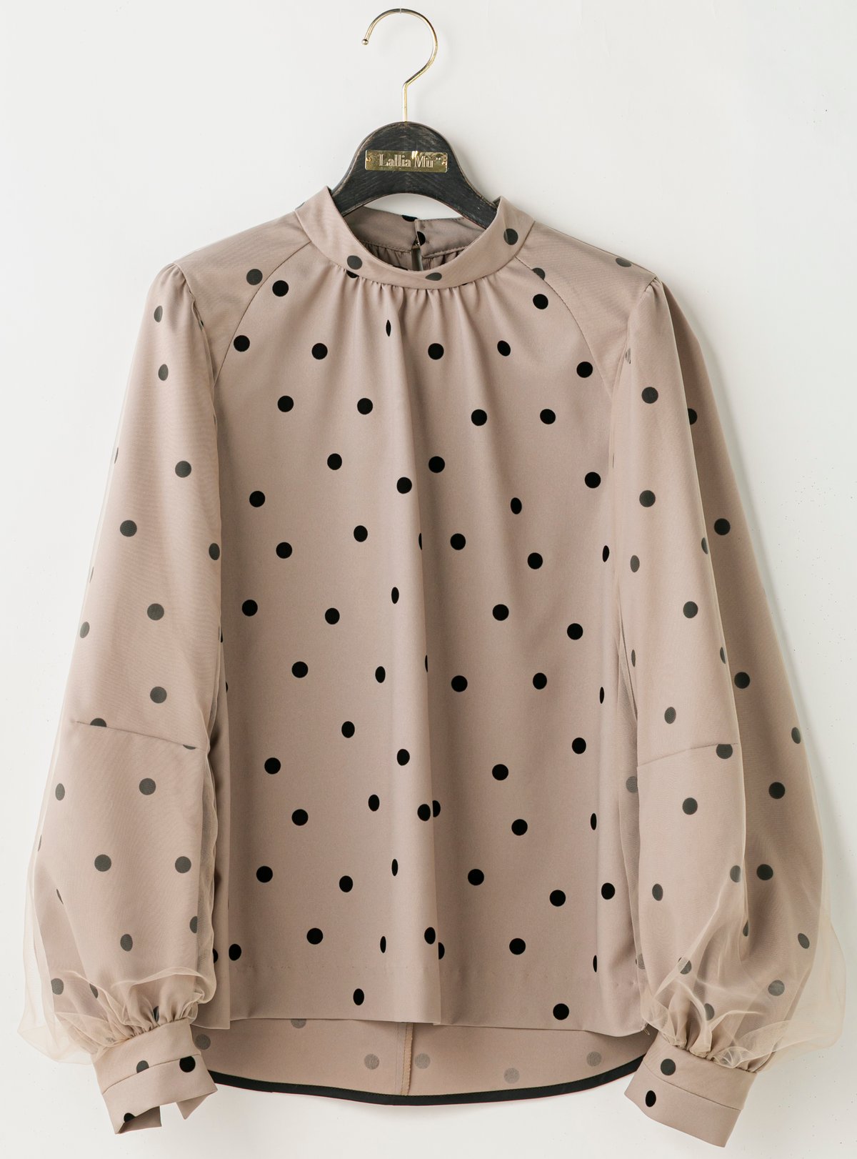 Lallia Mu】2514615 チュールスリーブドットブラウス | selectshopB5