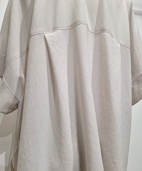 【cafune】625405 mat stretch georgette half sleeve jacket