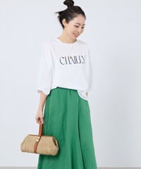 【MICA&DEAL】 0126109036 "CHAILLY"ロゴ5分袖T-shirt