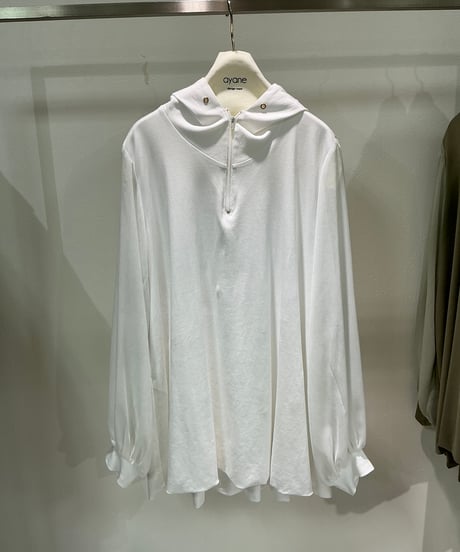 【ayane 26AW】 856749 バルーンシルエットフーディチュニック