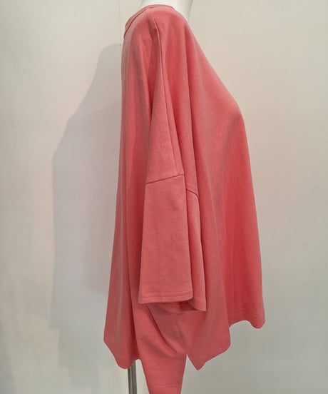 【ATELIER SIX】 21254485 CLASSIC 8分袖天竺ロゴワイドT